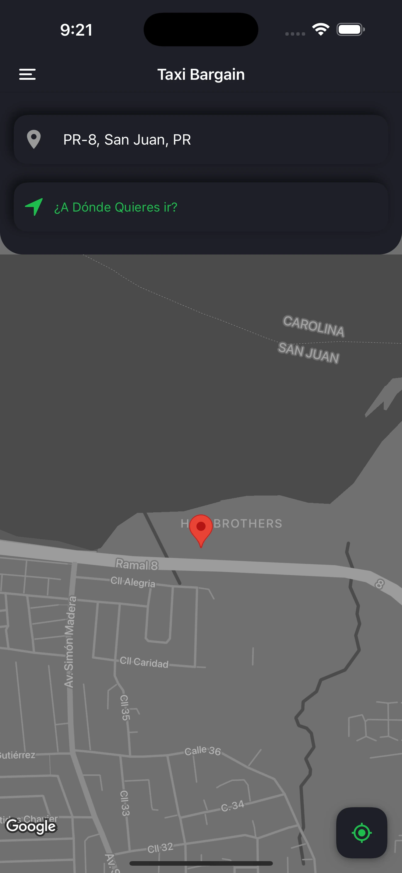 Puerto Rico Taxi App Features